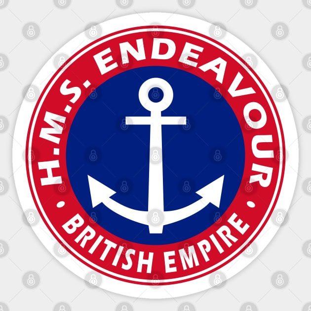 HMS Endeavour Sticker by Lyvershop